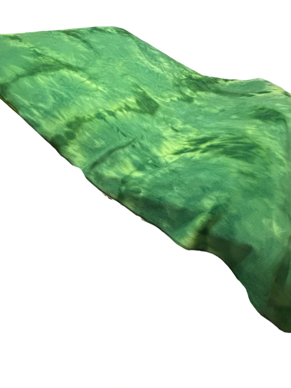 Kappa Delta Sorority Fleece Throw Blanket Queen Full Green Tie Dye Embroidered